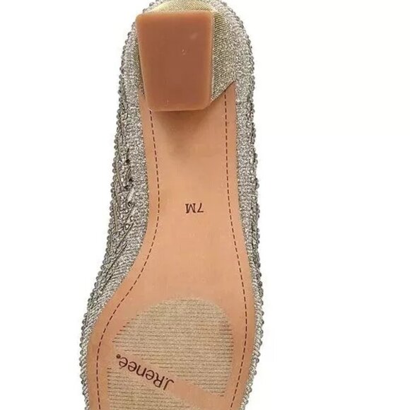J. Renee' Saila Shoes - PEWTER DANCE GLITTER - Size 7W - Picture 6 of 6